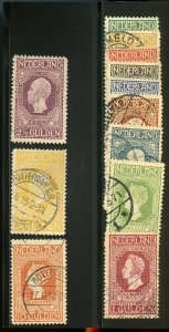 NETHERLANDS SCOTT #90/101 COMPLETE USED SET --SCOTT $889.75