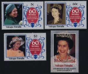 1986 Tuvalu - Vaitupu 83-86 60 years of Queen Elizabeth II 8,50 €