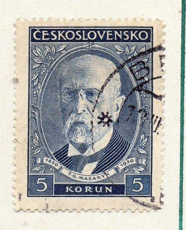 Czechoslovakia 1930 Early Issue Fine Used 5K. 230287