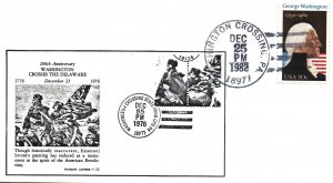 US EVENT PICTORIAL POSTMARK COVER WASHINGTON CROSSING AT STATE PARK 1982