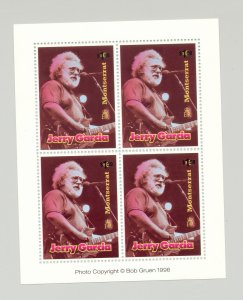 Montserrat #928 Jerry Garcia, Music 1v Error M/S of 4