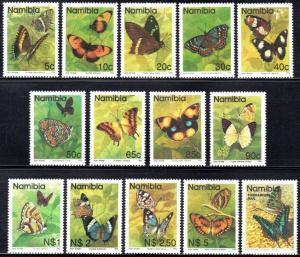 Namibia - 1993 Butterflies 14v Set MNH**