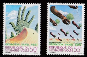 Burkina Faso # 539-540, Operation Green Sahel, Mint NH, 1/2 Cat.