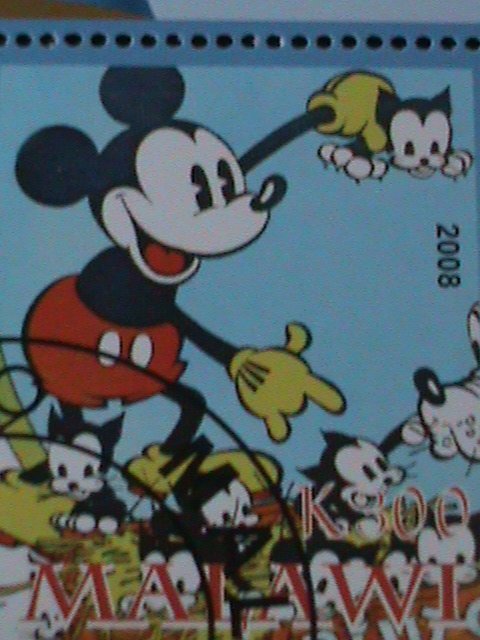​MALAWI-2008-PROMOTE MICKY MOUSE 80TH ANNIV-CTO-SHEET-EST.$12-VF LAST ONE