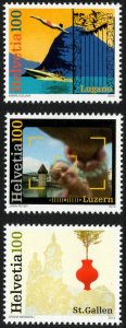 SWITZERLAND Sc. 1524-6 set of 3 topicals 2014 MNH