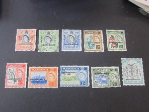 Jamaica 1962 Sc Sc 185-93,95 FU