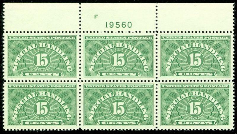 USA : 1928. Scott #QE2a Dry Printing. Top Plate. XF, MNH. A Gem. Catalog $135.00