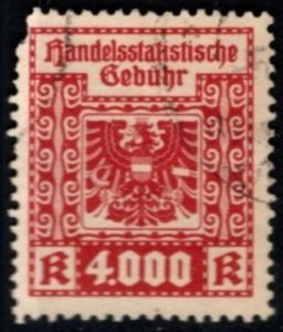 Vintage Austria Revenue 4 Kron3 Trade Statistical Fee Used