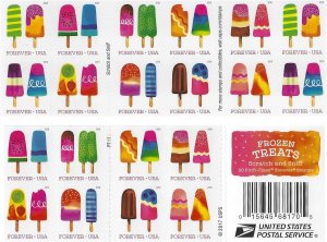 The Frozen Treats Forever stamps 1 book total 20 stamps