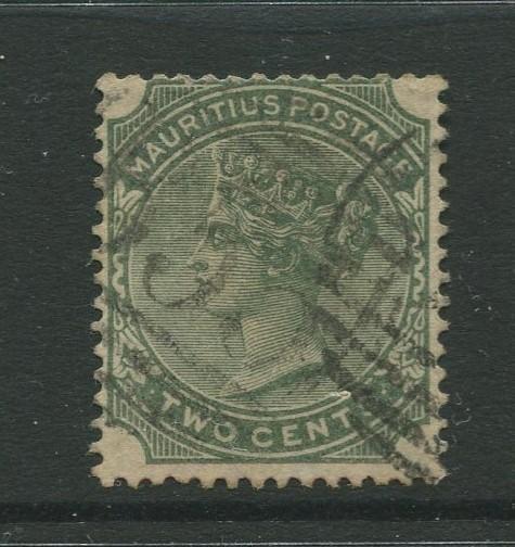 Mauritius #70 FU 1885  Single 2c Stamp