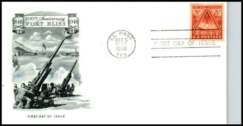 US 976 Fort Bliss Artmaster U/A FDC