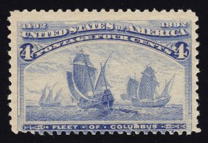 US Scott 233 Mint NH OG 4c  Columbian Expo Fleet of Columbus  1893  Lot AP2180