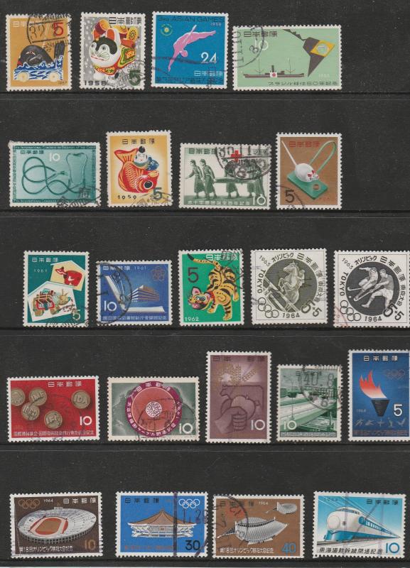 Small Collection of Mostly Used Stamps From Japan