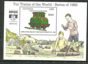 Guyana MNH S/S 2630 Rack Railway Sleep Car SCV 7.00