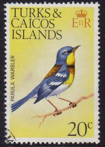 Turjks & Caicos - 1973 - Scott #275 - used - Bird Northern Parula