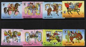 Gambia 898-907 MNH Disney Characters riding Carousel Horses