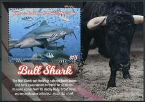Grenadines of Grenada Stamps 2019 MNH Sharks Bull Shark Marine Animals 1v S/S II