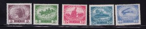 Austria B3-B7 Military Scenes Semi Postal Stamp Set MNH 1915