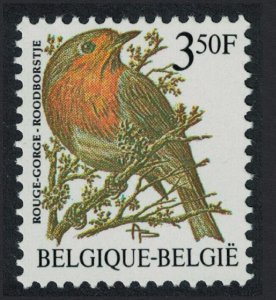 Belgium European robin Bird Buzin 'Rouge-gorge' 3f.50 1986 MNH SC#1221