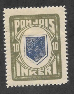 North Ingermanland  Scott #8 Mint 10p Arms stamp 2019 CV $3.50