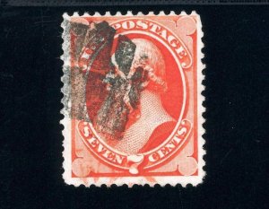 USAstamps Used VF US Serie of 1870 Stanton Scott 138 Fancy Cancel SCV $525+