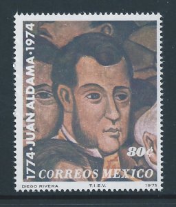 Mexico #1086 NH Juan Aldama Birth Anniv. - Portrait