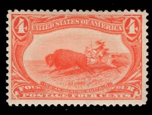 MOMEN: US STAMPS #287 MINT OG VVLH VF+ LOT #87316*