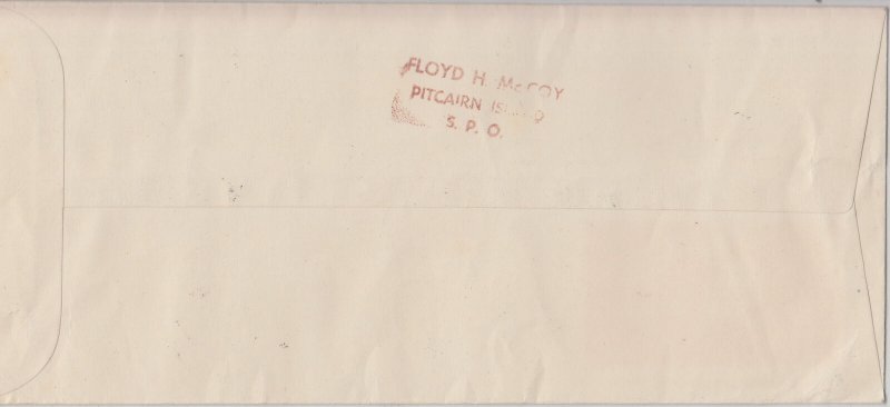 PITCAIRN IS. 1956 (12 Jul) Long printed Pitcairn Island post office  - 15327