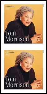 US Toni Morrison NDC/Imperf Vert Pair of 2 stamps. Pre-Order Ships 14 Mar 2023