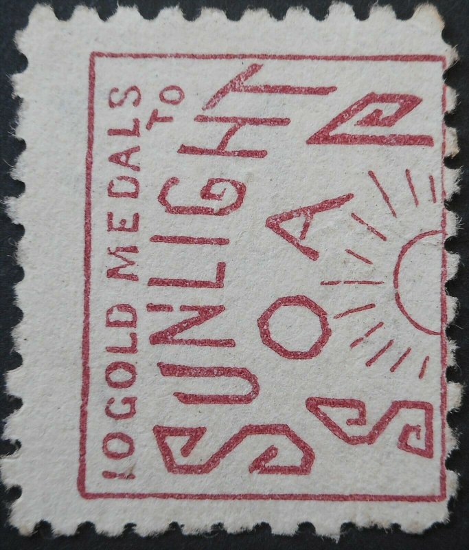 New Zealand 1893 2d with IO Golds Sulight Soap advert brown red SG 219f used
