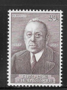 Belgium Scott 499 MNHOG - 1956 Edouard Anseele Issue