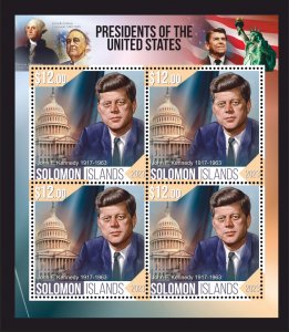 Stamps.USA Reagan, Linkoln,Roosevelt 8 sheets  perforated 2023 year Djibouti NEW