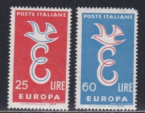 Italy # 750-751, Europa, NH