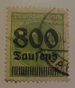 GERMANY MICHEL #307 A CAT 2000E (=$ 2200.00) FAKE CANCEL