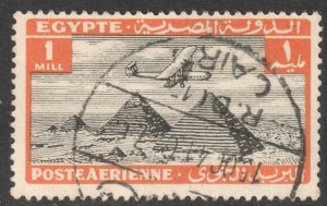 Egypt Scott C5 - SG193, 1933 Airmail 1m used