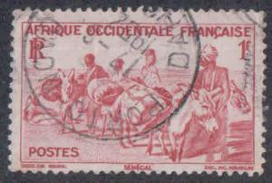 French West Africa # 42 ~ 1947 ~ Used ~  cv .20