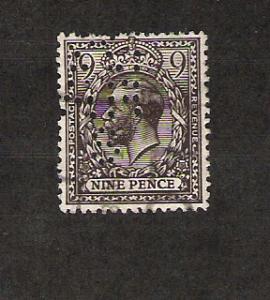 Great Britain Scott#170 Used 9p George V 2018 CV $6.75