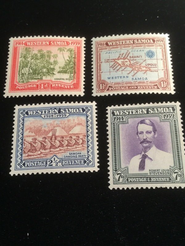 Western Samoa Scott # 181-184 Mint Hinged- See My Listings For Hard Stamps!