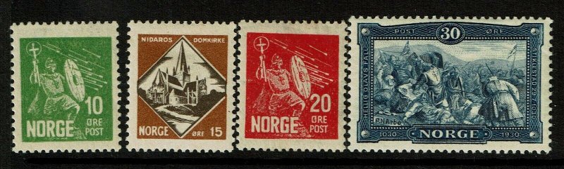 Norway SC# 150-153, Mint Hinged, Hinge Remnant, see notes - S9400