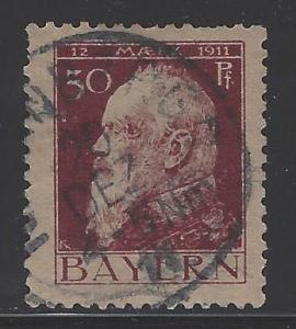 German States Bavaria Scott # 84, used