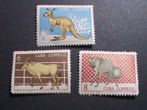 ​CUBA THREE WILD ANIMALS MNH-VF WE SHIP TO WORLD WIDE- WE COMBINED SHIPPING