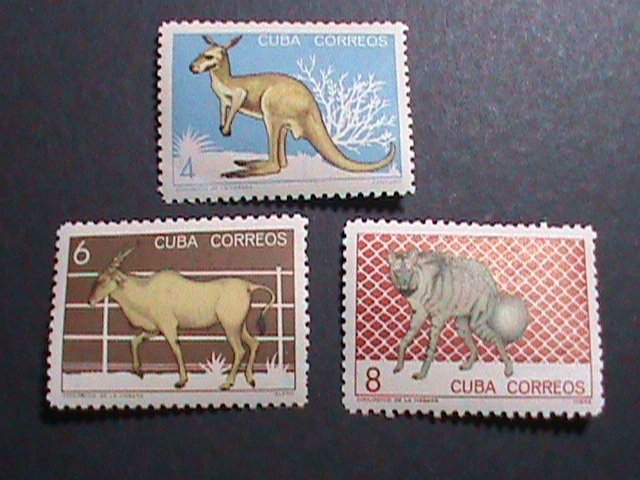 ​CUBA THREE WILD ANIMALS MNH-VF WE SHIP TO WORLD WIDE- WE COMBINED SHIPPING