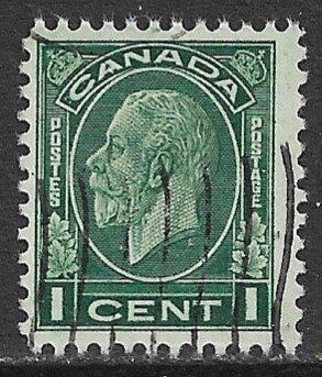 CANADA 1932 1c Dark Green KGV Portrait Issue Sc 195 VFU