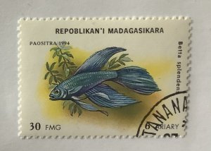 Malagasy 1994 Scott 1193 CTO - 30fr,   Aquarium Fish