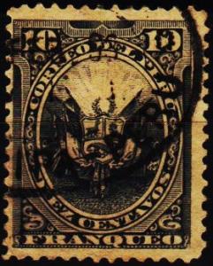 Peru. 1886 10c S.G.281 Fine Used