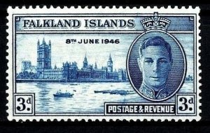 1946 Falkland Islands 95 King George VI