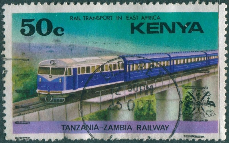 Kenya 1976 SG66 50c Diesel-hydralic Train FU