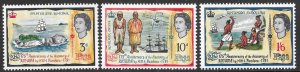 Fiji Scott 221-223 MNH 175th Anniversary Discovery of Rotuma Islands Set of 1966