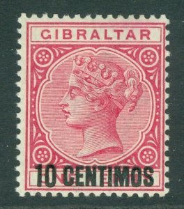 SG 16 Gibraltar 1889. 10c on 1d rose. Fine unmounted mint CAT £15