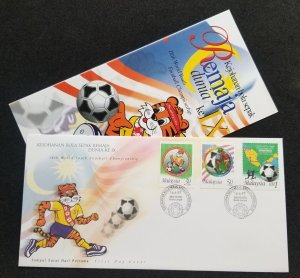 *FREE SHIP Malaysia Youth Football Championship 1997 Tiger Soccer (stamp FDC)